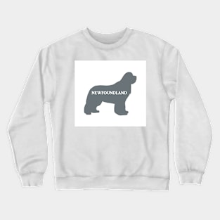 newfoundland grey name silhouette Crewneck Sweatshirt